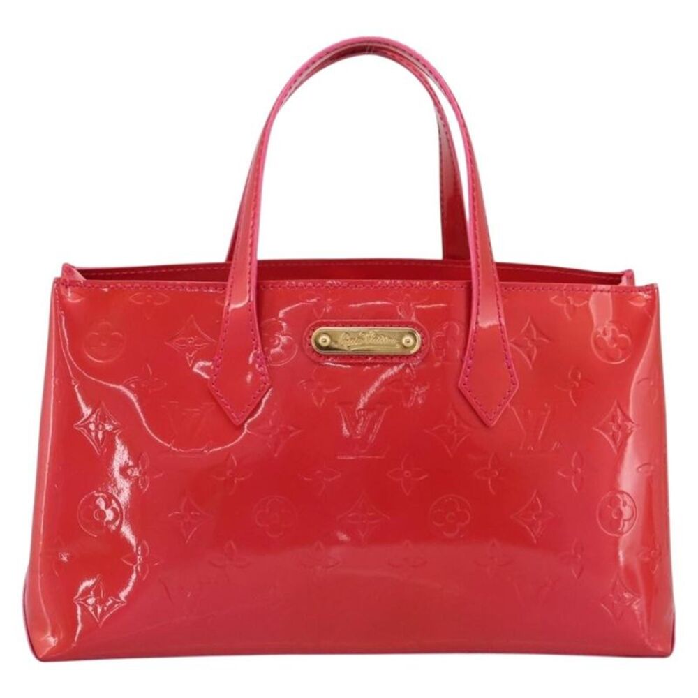 Louis Vuitton Wilshire Monogram Vernis Pink Patent_Leather Tote Bag Bag